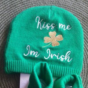 Baby Irish green "lucky" set